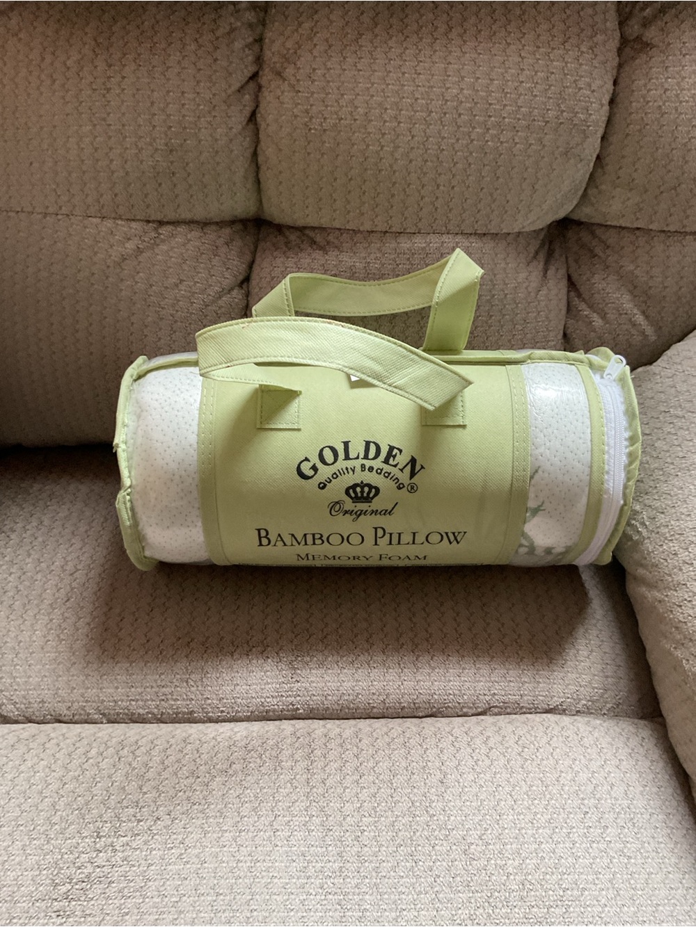 Bamboo Memory Foam Pillow - Cream